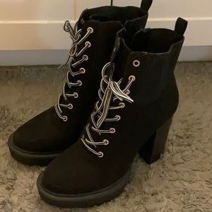 Chunky black boots